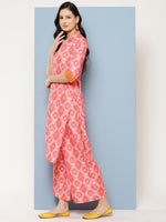 Thumbnail for Ahalyaa Women Ethnic Motifs Printed Regular Gotta Patti Kurta with Palazzos - Distacart