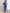 trueBrowns Classic Blue Dobby Pleated Co-Ord Set - Distacart