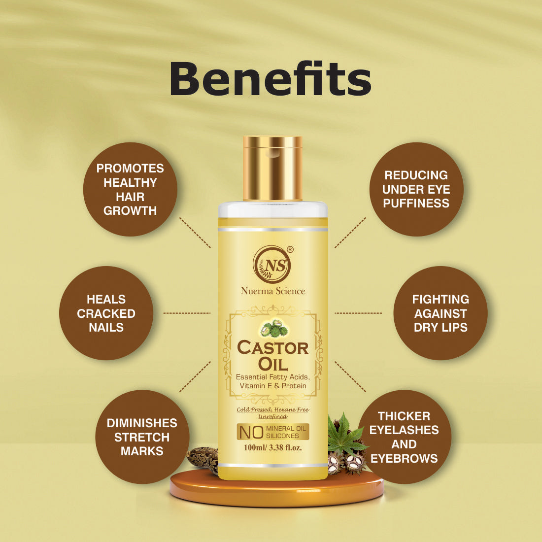 Nuerma Science Castor Oil For Hair & Body - Distacart