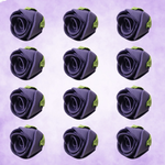 Thumbnail for sugar roses for cake cupcake decoration purple 120 gms