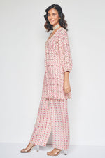 Thumbnail for NOZ2TOZ Floral Printed Knee Length V Neck Co-ords Set - Distacart