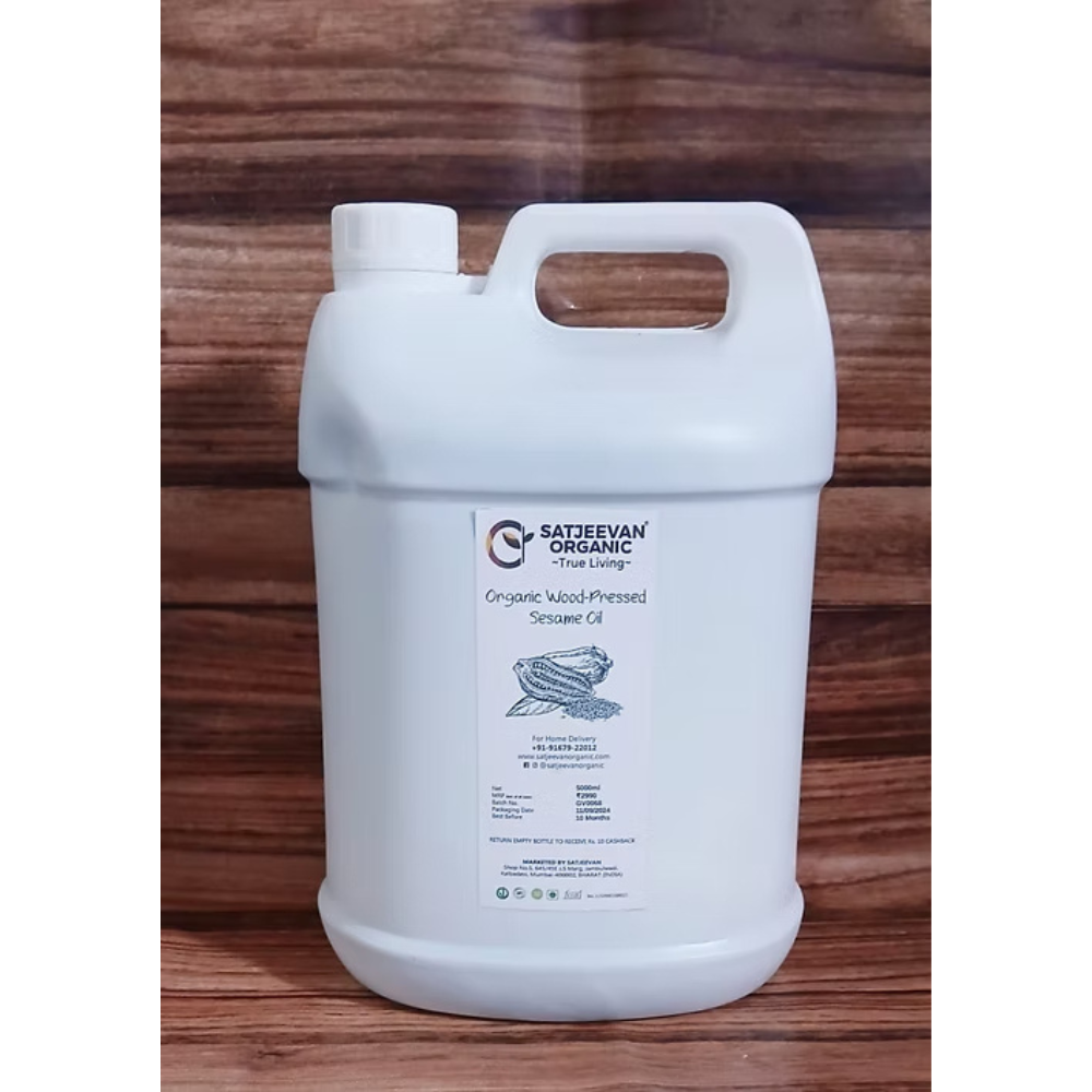 Satjeevan Organic Wood-Pressed Sesame Oil