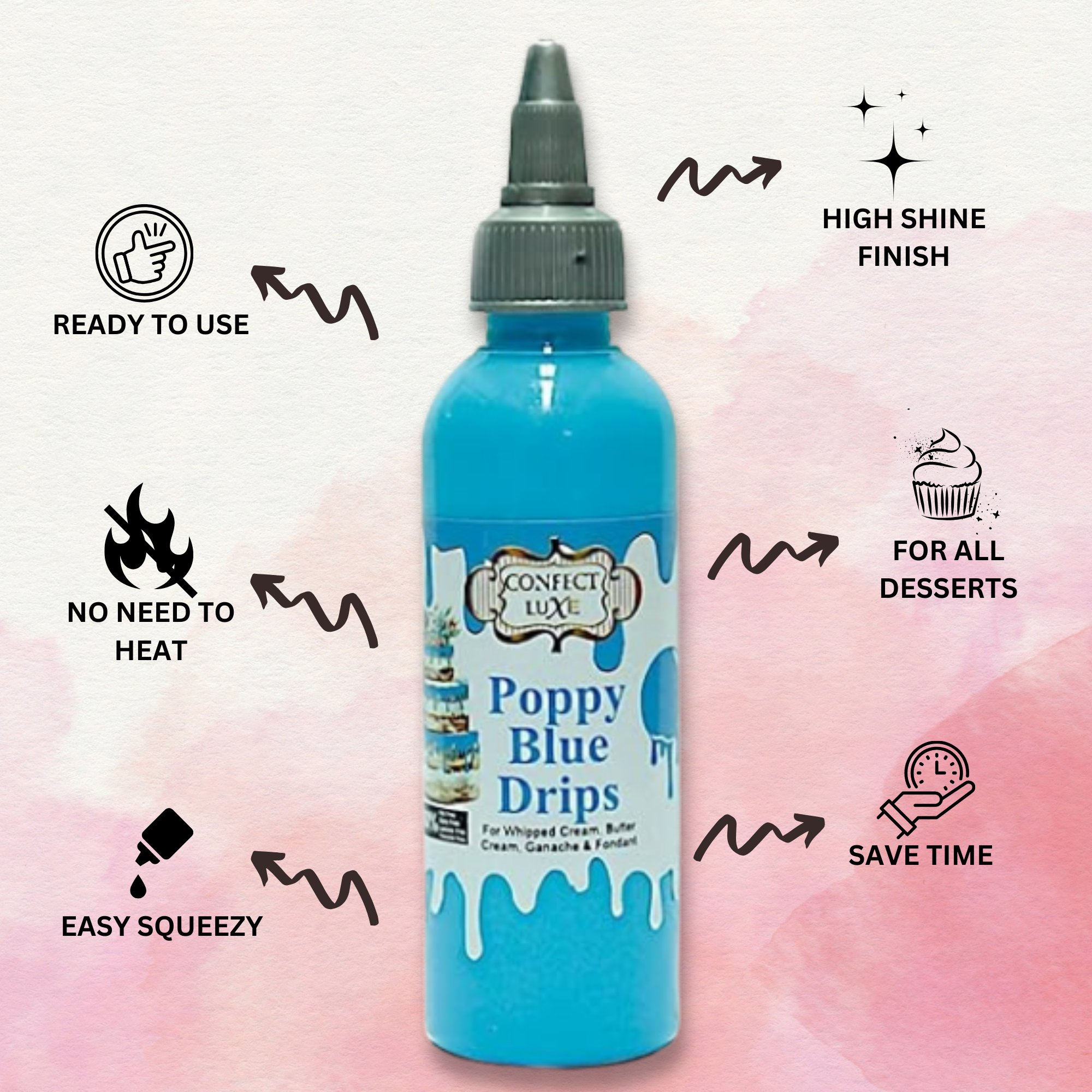 poppy blue drips110 gms