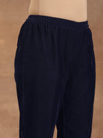 Thumbnail for trueBrowns Midnight Blue Velvet Pant - Distacart