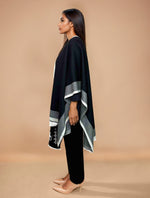 Thumbnail for trueBrowns Black Woollen Kaftan Cape