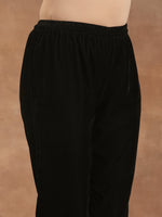 Thumbnail for trueBrowns Black Velvet Pant - Distacart