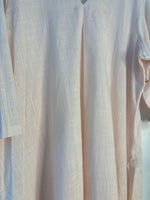 Thumbnail for trueBrowns Light Pink Slub Short Kurta