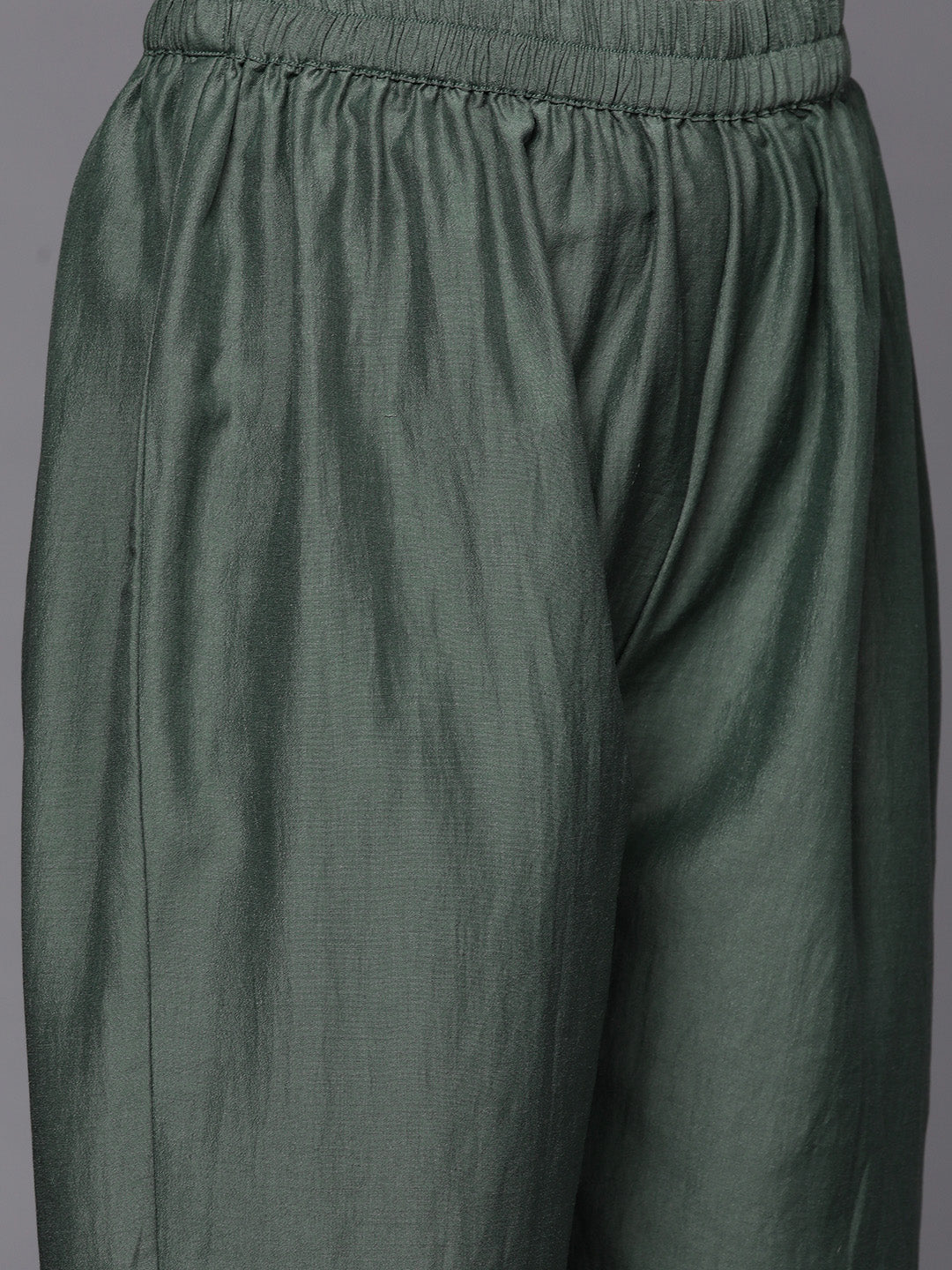 Varanga Green Embroidered Kurta With Contrast Bottom And Dupatta - Distacart