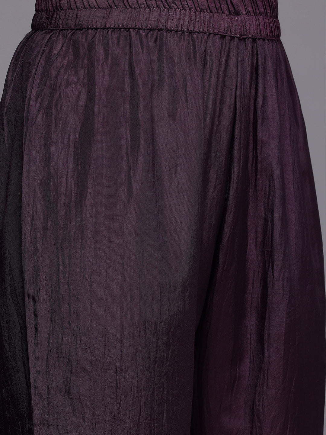 Varanga Women Purple Thread Embroidered Sequins Embellished Straight Kurta Paired With Bottom And Dupatta - Distacart