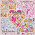 Thumbnail for confect girls baby shower sprinkles edible sprinkles mix heart teddy baby feed bottle baby feet sprinkles pack of 5 baby shower 18