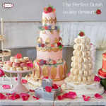 Thumbnail for confect sugar roses topper sugar roses for cake decorations edible royal fushia pink roses pack of 12