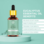 Thumbnail for Nuerma Science Eucalyptus Essential Oil For Cold, Fresh Breathing & Joints Pain
