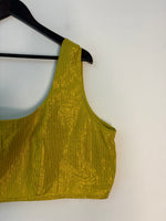 Thumbnail for trueBrowns Lime Metallic Blouse