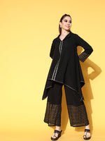 Thumbnail for Ahalyaa Women Black Printed Tunic With Palazzos - Distacart