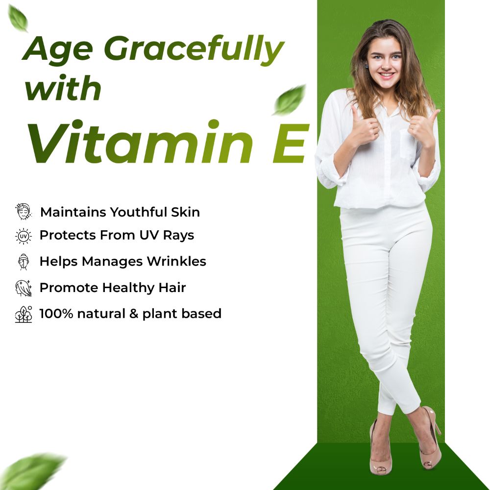 Health Veda Organics Vitamin E Capsules - Distacart