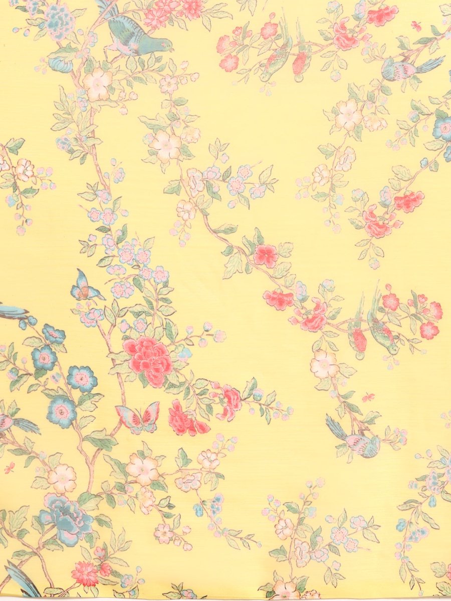 Ahalyaa Floral Poly Chiffon Saree - Distacart