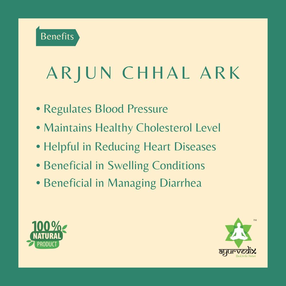 Ayurvedix Arjun Chhal Ark - Distacart