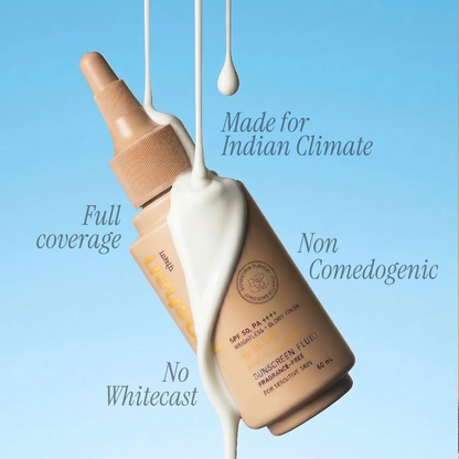 Poshan Skincare Dhoop Ki Rani Spf 50+ Sunscreen Fluid - Dista