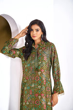 Thumbnail for BulBul Pratiksha Olive Co-Ord Set