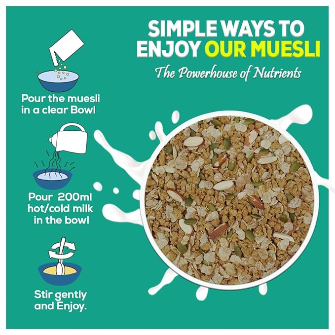 Yum Yum Zero Added Sugar Muesli Jar - Dista