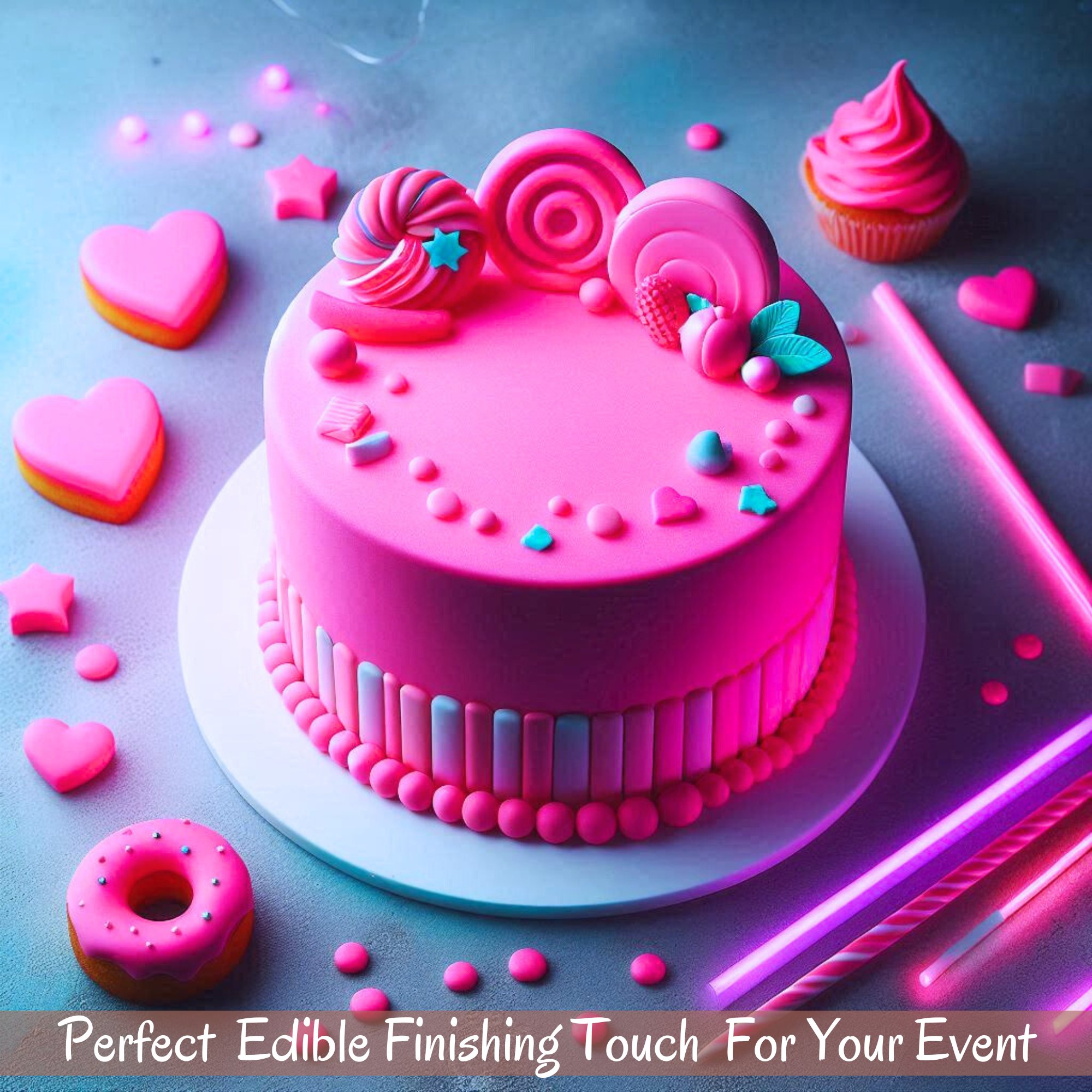 confect neon pink sugarpaste br b 1 kg b