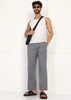 Fabmade Slate Grey Linen Pyjama - Distacart