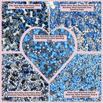 Thumbnail for confect edible sprinkles black blue white sprinkles mix 100gms