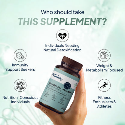 Miduty by Palak Notes Blue Spirulina Tablets - Distacart
