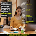 Thumbnail for Health Veda Organics Ginkgo Biloba Capsules - Distacart