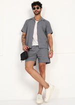 Thumbnail for Fabmade Slate Ease Linen Co-Ord Set - Distacart
