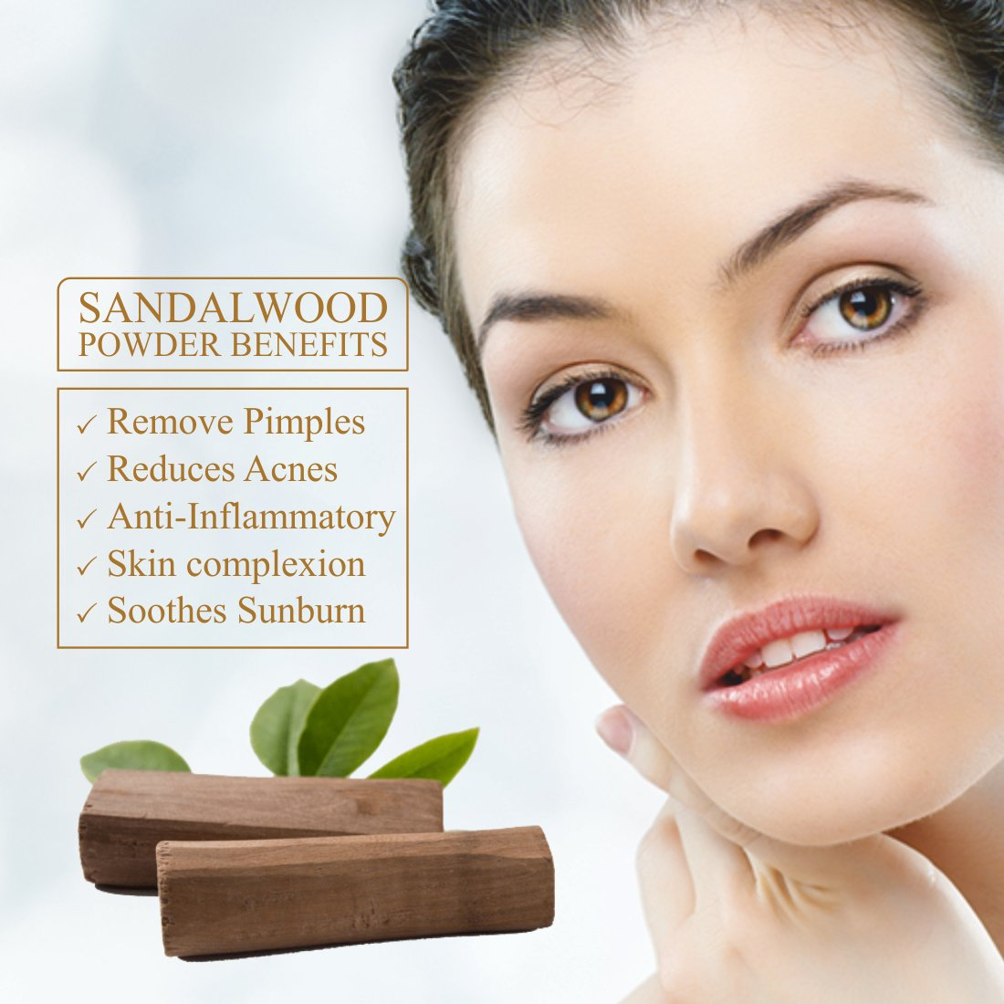 Nuerma Science Sandalwood(Chandan)  Powder for De Tan, Glowing skin & Ageing Marks