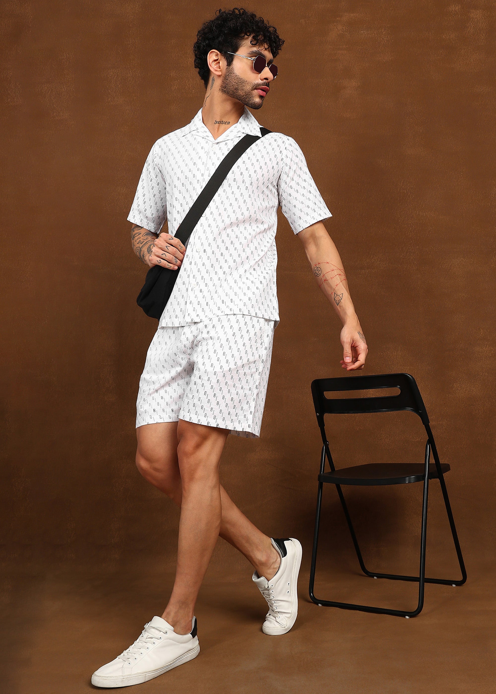 Fabmade Urban Dot Linen Co-Ord Set - Distacart