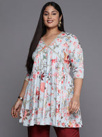 Thumbnail for Ahalyaa Plus Size Floral Printed Tunic - Distacart