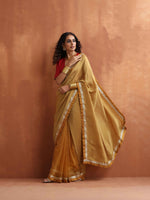 Thumbnail for trueBrowns Gold Tissue Ready To Wear Saree