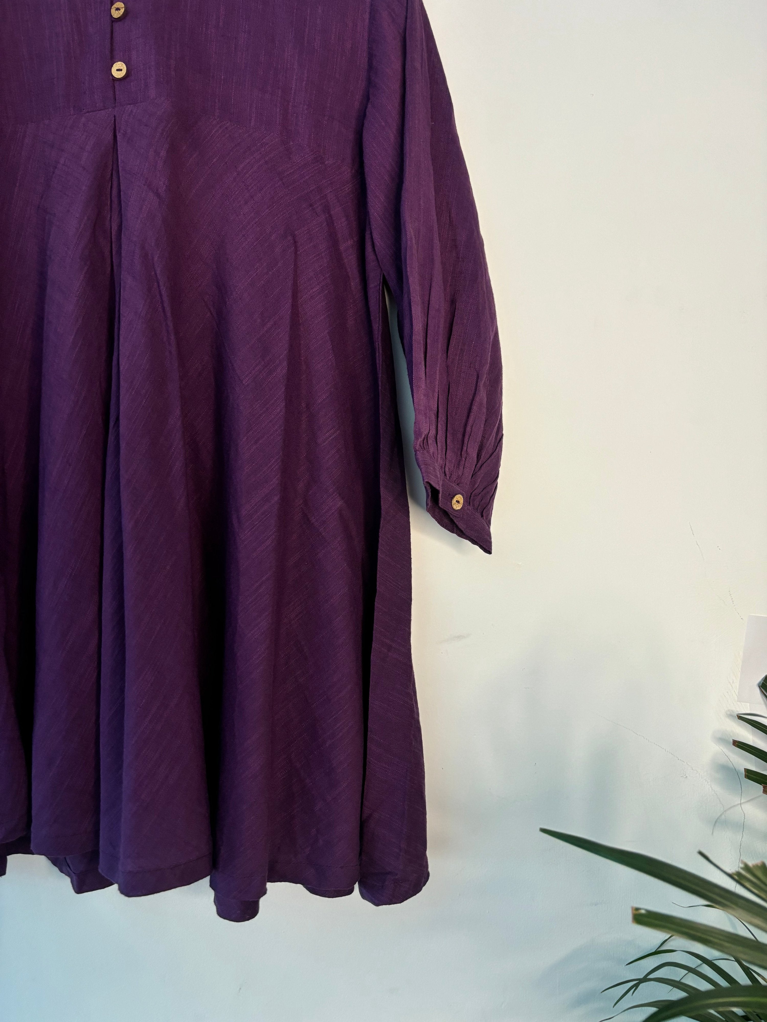 trueBrowns Purple Slub Top