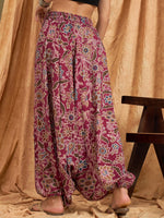 Thumbnail for InWeave Burgundy Big Jaal Harem Pant