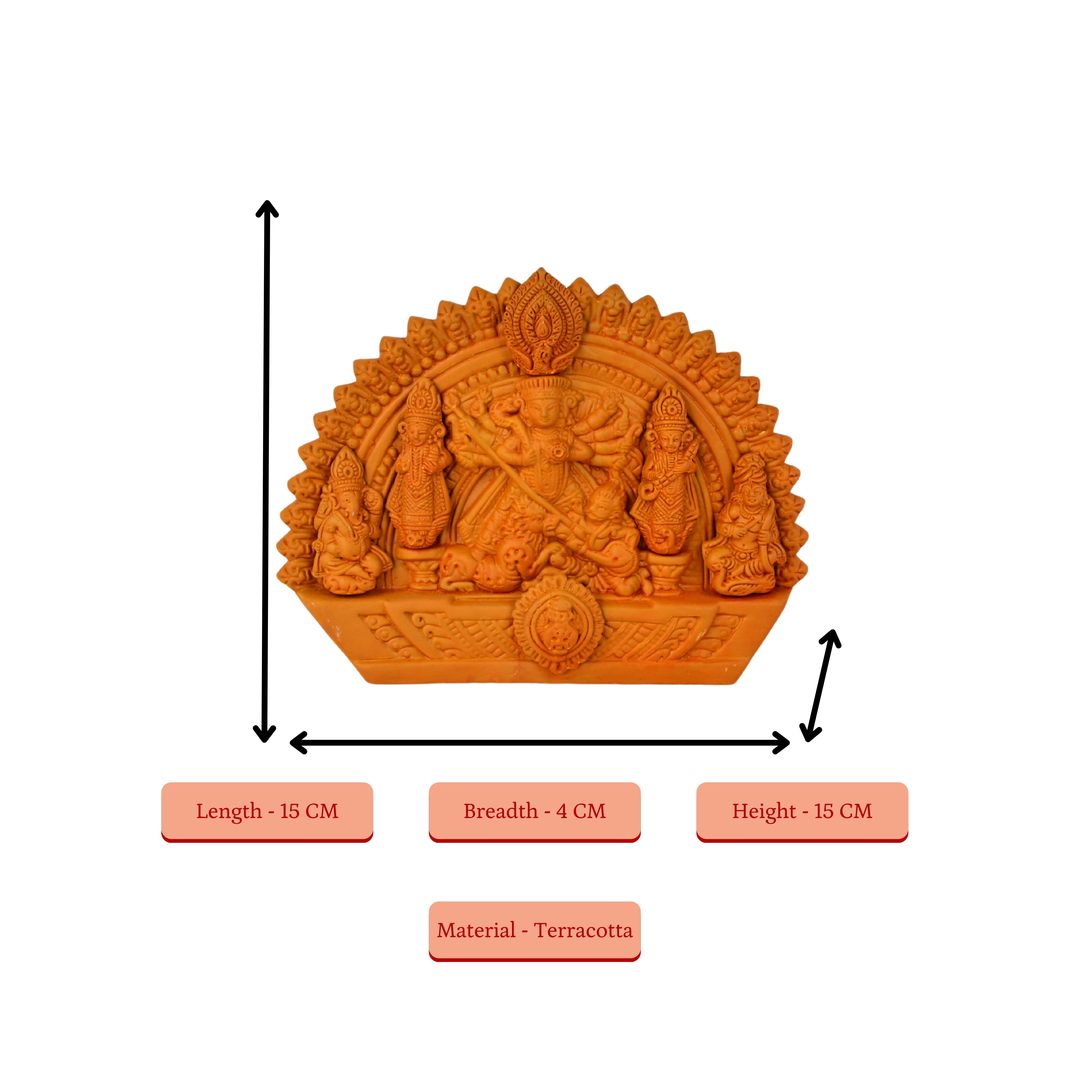 Sowpeace Handmade Terracotta Durga