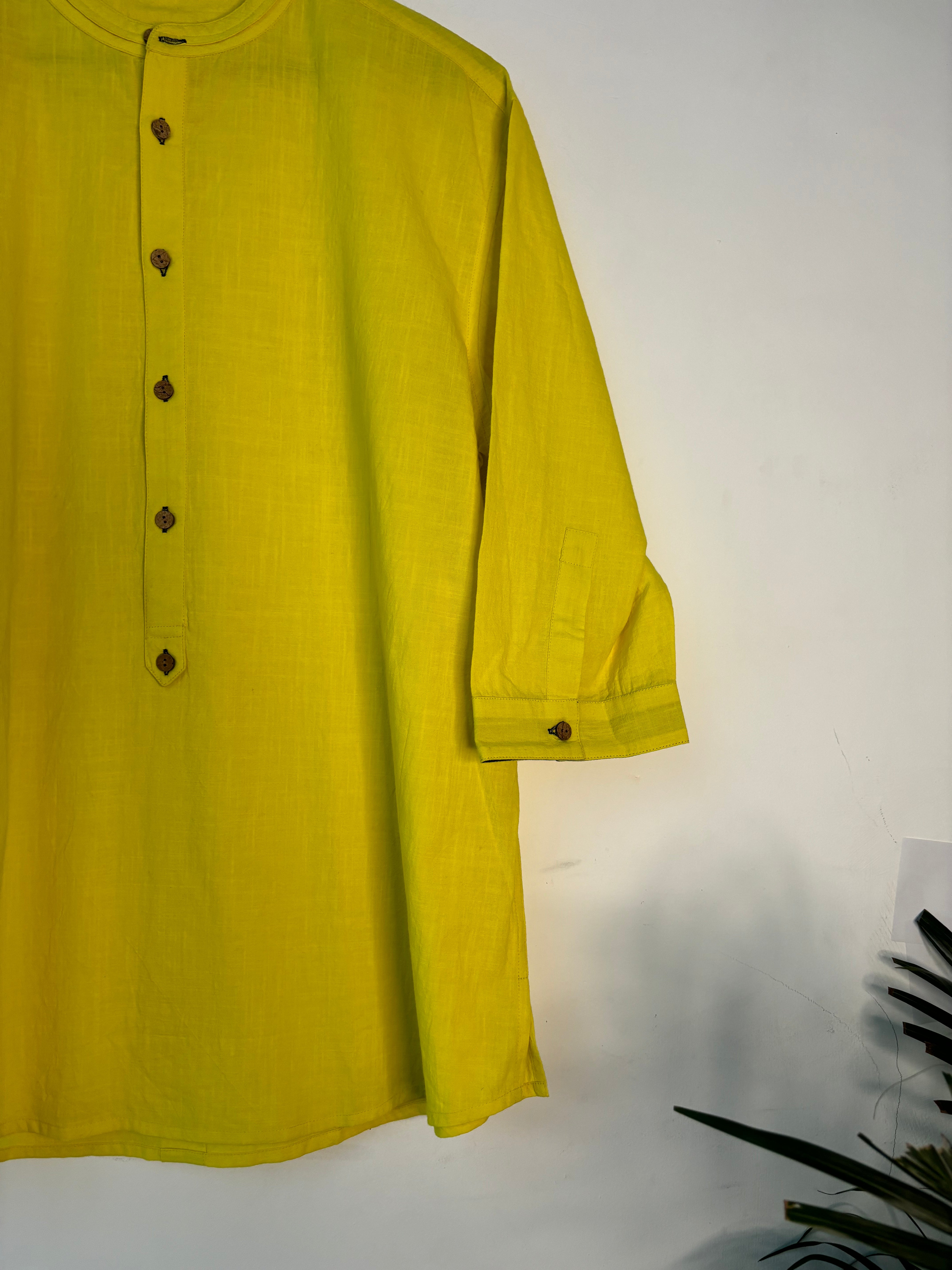 trueBrowns Lime Cotton Men's Shirt