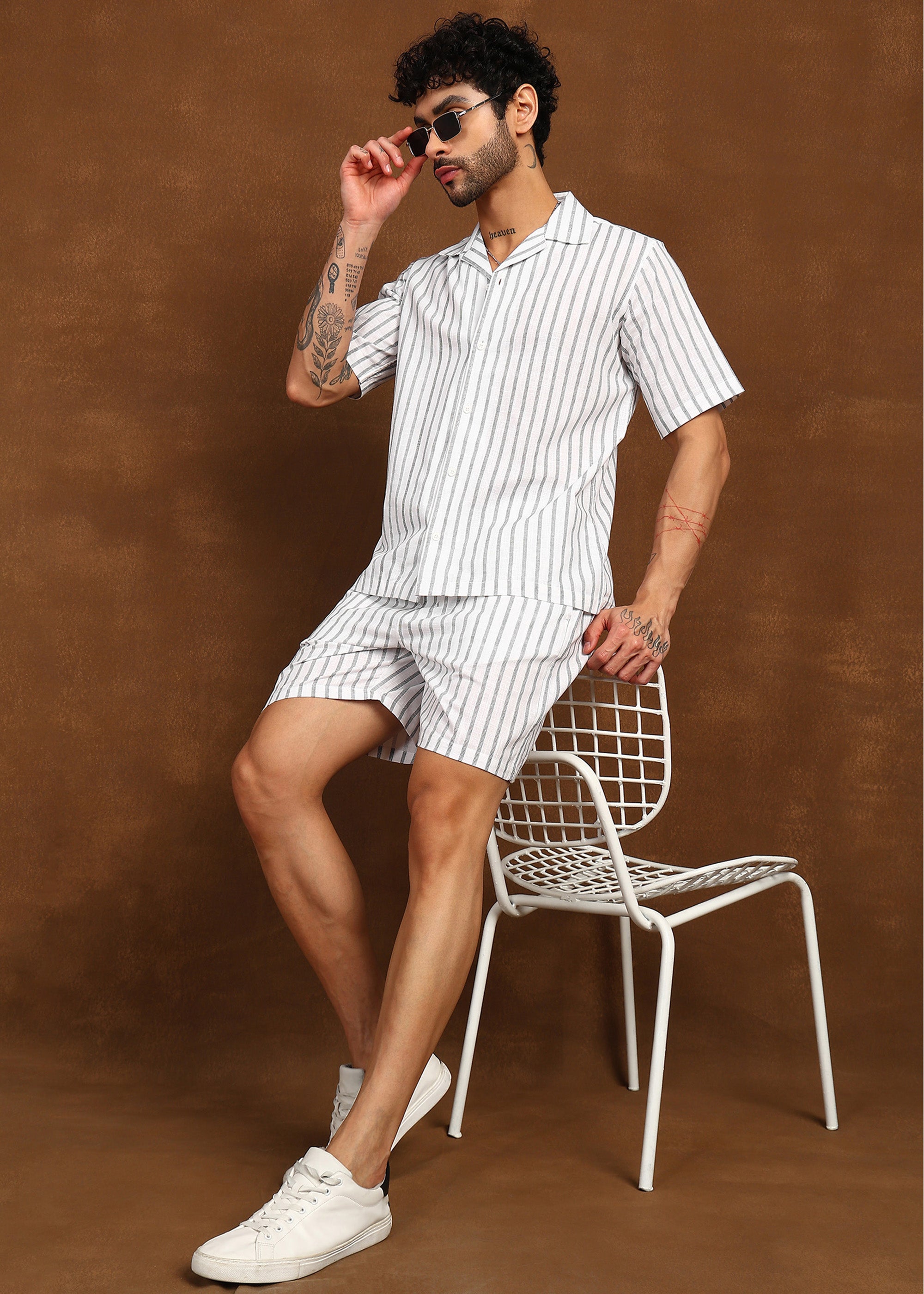Fabmade Driftline Linen Co-Ord Set - Distacart