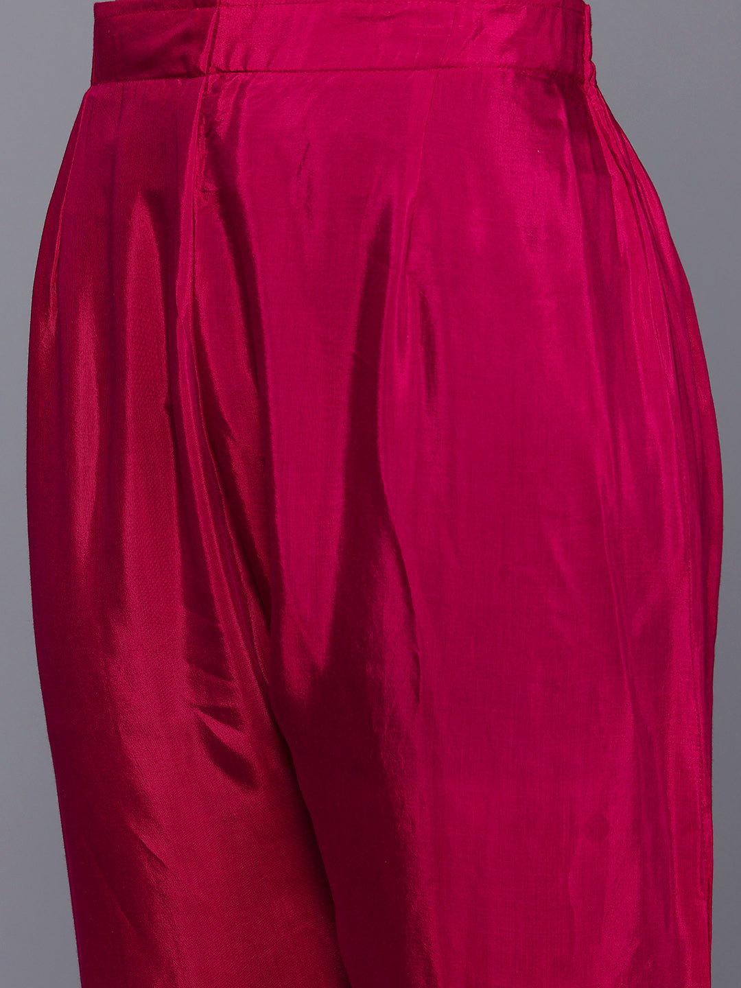 Varanga Women Purple And Pink Thread And Gotta Work Straight Kurta With Trousers And Dupatta - Distacart
