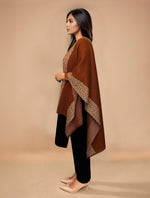 Thumbnail for trueBrowns Brown Woollen Kaftan Cape