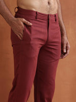 Thumbnail for trueBrowns Men's Rust Cotton Twill Pants