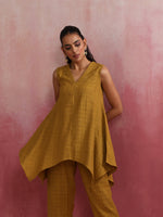Thumbnail for trueBrowns Mustard Cotton Dobby Co-ord set