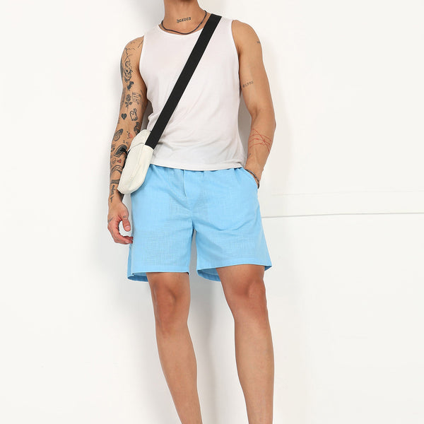 Fabmade Skyflow Linen Shorts - Distacart