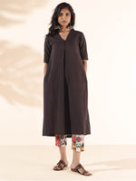 Thumbnail for trueBrowns Cola Cotton Ikat Kurta Pant Set - Distacart
