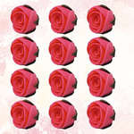 Thumbnail for sugar roses for cake cupcake decoration hot pink 120 gms