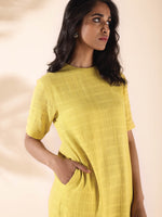 Thumbnail for trueBrowns Lime Cotton Dobby Kurta Pant Set - Distacart
