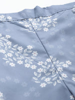 Thumbnail for Ahalyaa Plus Size Floral Print Zari Ethnic Tunic with Palazzos - Distacart