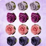 Thumbnail for confect sugar roses topper sugar roses for cake decorations cupcakes doughnut edible toppers ombre 4 pack of 12