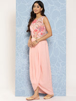 Thumbnail for Ahalyaa Floral Printed Ethnic Co-Ords With Jacket - Distacart